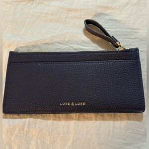 Love and Lore zipper cardholder wallet